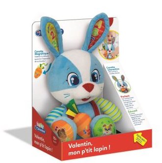 12.50€ Mon p&rsquo;tit Lapin Valentin Interactif Clementoni