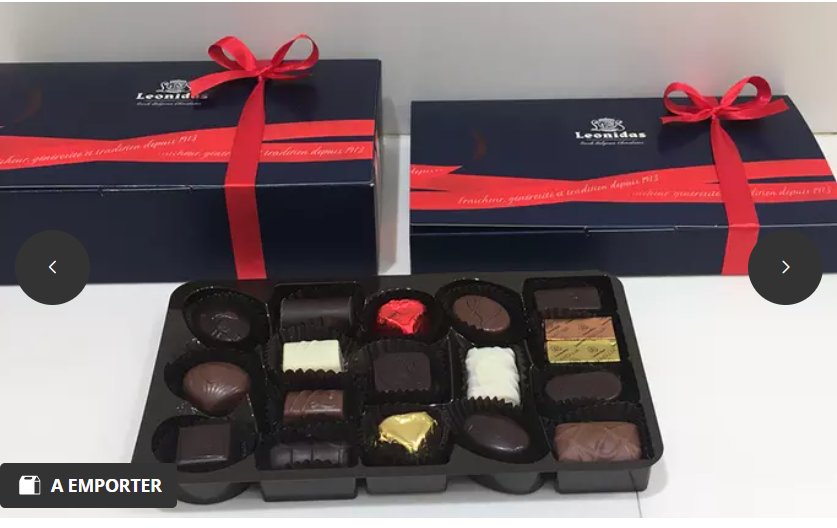 Lyon : 25% sur des coffrets de chocolats chez LEONIDAS