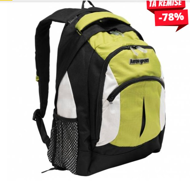 8.99€ le sac à dos aspensport 30l
