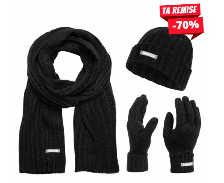 11.99€ l&rsquo;ensemble gants bonnet echarpe Lambretta