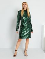 9.36€ la robe à sequin verte pour femmes