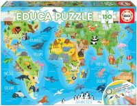 Jouet : 6.54€ le puzzle Mappemonde Educa