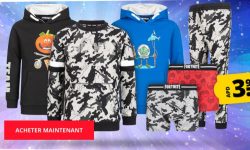 Vente flash de vetements FORTNITE sur SPORTOUTLET