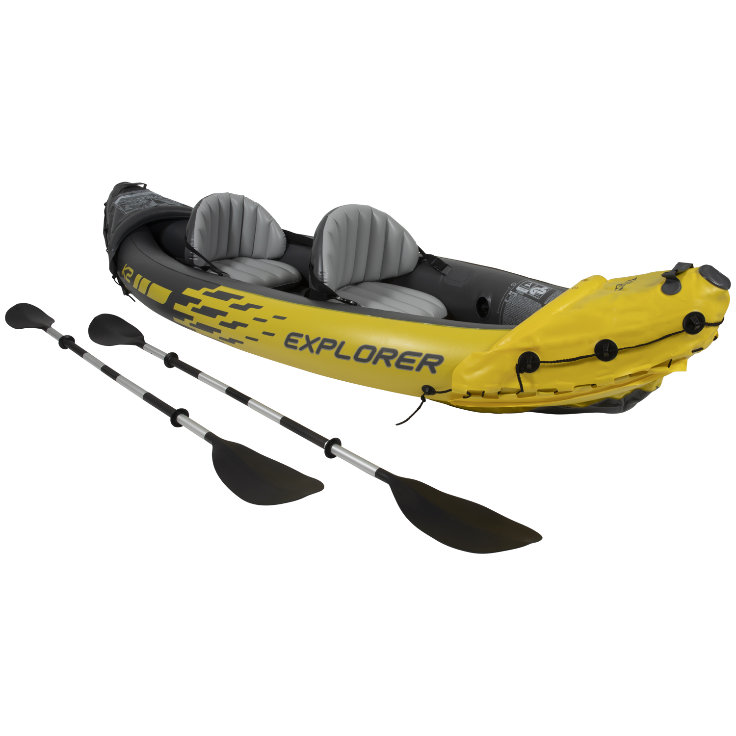 Canoë Explorer 2 Places K2 VerySport - Kayak Gonflable Avec Rames Et Accessoires