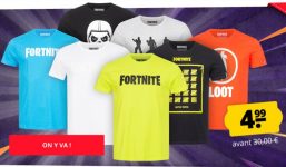 Tee shirts Fortnite à 3.99€ et 4.99€