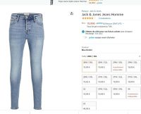 19.99€ le jeans JACK JONES pour hommes