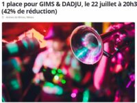 Gims et Dadju festival de Nimes 22/07 : billets à 28€ au lieu de 45