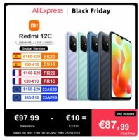 Smartphone XIAOMI REDMI 12C (3-64go) à 87€