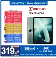 Tablette OnePlus Pad 8/128go au prix le plus bas : 319€