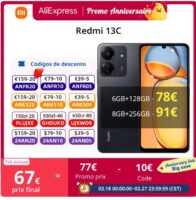 Smartphone Xiaomi Redmi 13C 128go à 67€ , 256go à 92€