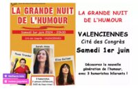 Grande Nuit de l’Humour Valenciennes :  billet à 12€ au lieu de 30
