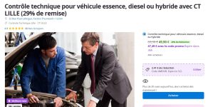 Controle technique Auto pas cher à Lille : 47€