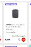 Bon plan valise cabine  45x31x18cm à moins de 10€ chez Auchan