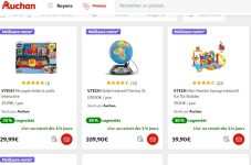 jusqu&rsquo;à 70% sur des jouets vtech sur auchan
