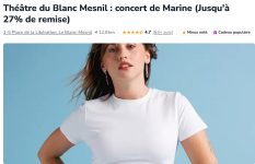 réduction  concert de Marine au Blanc Mesnil : billet à 38€