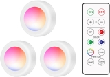 11.9€ le lot de 3 lampes led de placard avec telecommande