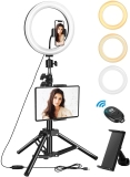 8.99€ l&rsquo;anneau lumineux 10 pouces avec telecommande Bluetooth