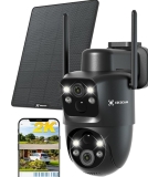 54€ la caméra rotative solaire double objectif Cococam 2k