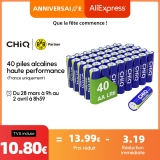 Lot de 40 piles CHiQ  AA à 10€