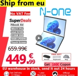 449€ le PC PORTABLE double écran tactile N ONE NBOOK AIR
